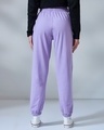 Shop Women's Purple Oversized Joggers-Full