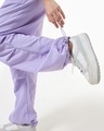 Shop Women's Purple Oversized Parachute Pants