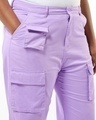 Shop Women's Purple Oversized Plus Size Cargo Pants