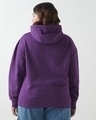 Shop Women's Purple Oversized Plus Size Hoodies-Design