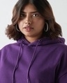 Shop Women's Purple Oversized Plus Size Hoodies