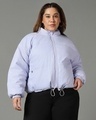 Shop Women's Pink & Purple Reversible Oversized Plus Size Jacket-Full
