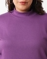 Shop Women's Purple Oversized Plus Size Sweatshirt