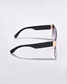 Shop Women's Purple Oversized Polarised Lens Sunglasses-Design
