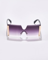 Shop Women's Purple Oversized Polarised Lens Sunglasses