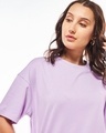 Shop Women's Purple Oversized T-shirt