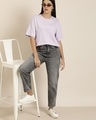 Shop Women's Purple Oversized T-shirt-Design