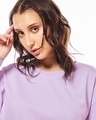 Shop Women's Purple Oversized T-shirt