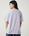 Shop Women's Purple Oversized T-shirt-Full