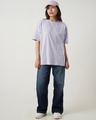 Shop Women's Purple Oversized T-shirt