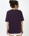 Shop Women's Purple Oversized T-shirt-Full