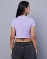 Shop Women's Purple Peanuts Sarcasm Society Graphic Printed Slim Fit Short Top-Design