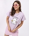 Shop Women's Purple Perfect Balance Boyfriend T-shirt-Front
