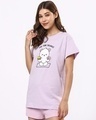 Shop Women's Purple Perfect Balance Boyfriend T-shirt-Design