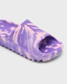 Shop Women's Purple & Pink All Over Printed Zig Zag Sliders