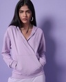 Shop Women's Purple Plus Size Hoodie-Front