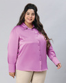 Shop Women's Purple Plus Size Shirt-Design