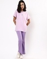Shop Women's Purple Power Up Graphic Printed Boyfriend T-shirt-Design