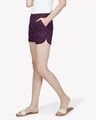 Shop Women's Purple Printed Shorts-Design