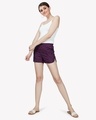 Shop Women's Purple Printed Shorts