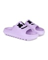 Shop Women's Purple Printed Sliders-Design