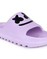 Shop Women's Purple Printed Sliders