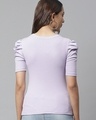 Shop Women's Purple Puff Sleeve Top-Design