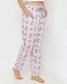 Shop Women's Purple Regular Fit Printed Pyjamas-Design