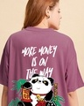 Shop Women's Purple Rich Flavours Graphic Printed Oversized T-shirt