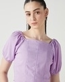 Shop Women's Purple Rose Slim Fit Corset Top