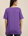 Shop Women's Purple SanDiego Typography Oversized T-shirt-Design