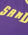 Shop Women's Purple SanDiego Typography Oversized T-shirt