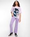 Shop Women's Purple Sasuke Ninja Graphic Printed Oversized T-shirt