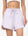 Shop Women's Purple Shorts-Front