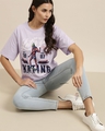 Shop Women's Purple Skating Graphic Printed Oversized T-shirt-Design