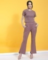 Shop Women's Purple Slim Fit Co-ordinates-Design