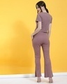 Shop Women's Purple Slim Fit Co-ordinates-Full