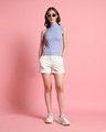 Shop Women's Purple Slim Fit Top-Full