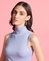 Shop Women's Purple Slim Fit Top