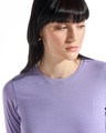 Shop Women's Purple Slim Fit Top