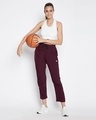 Shop Women's Purple Slim Fit Track Pant-Full