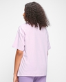 Shop Women's Purple Snacking Graphic Printed Oversized T-shirt-Full