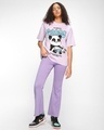 Shop Women's Purple Snacking Graphic Printed Oversized T-shirt