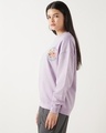 Shop Women's Purple Soak Up Positivity Graphic Printed Oversized Sweatshirt-Full