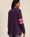 Shop Women's Purple Solid Oversized T-shirt-Design