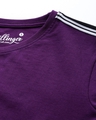 Shop Women's Purple Solid T-shirt-Full