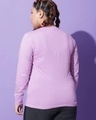 Shop Women's Purple Space Vibes Graphic Printed Plus Size T-shirt-Design