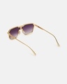 Shop Women's Purple Square Polarised Lens Sunglasses