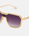 Shop Women's Purple Square Polarised Lens Sunglasses