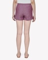 Shop Women's Purple Striped Shorts-Full